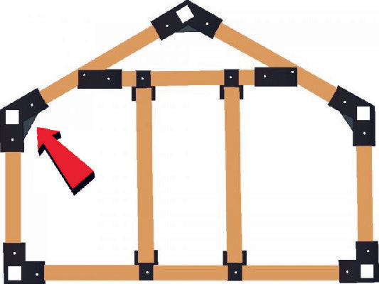 120-Degree Brackets (Pack of 12)